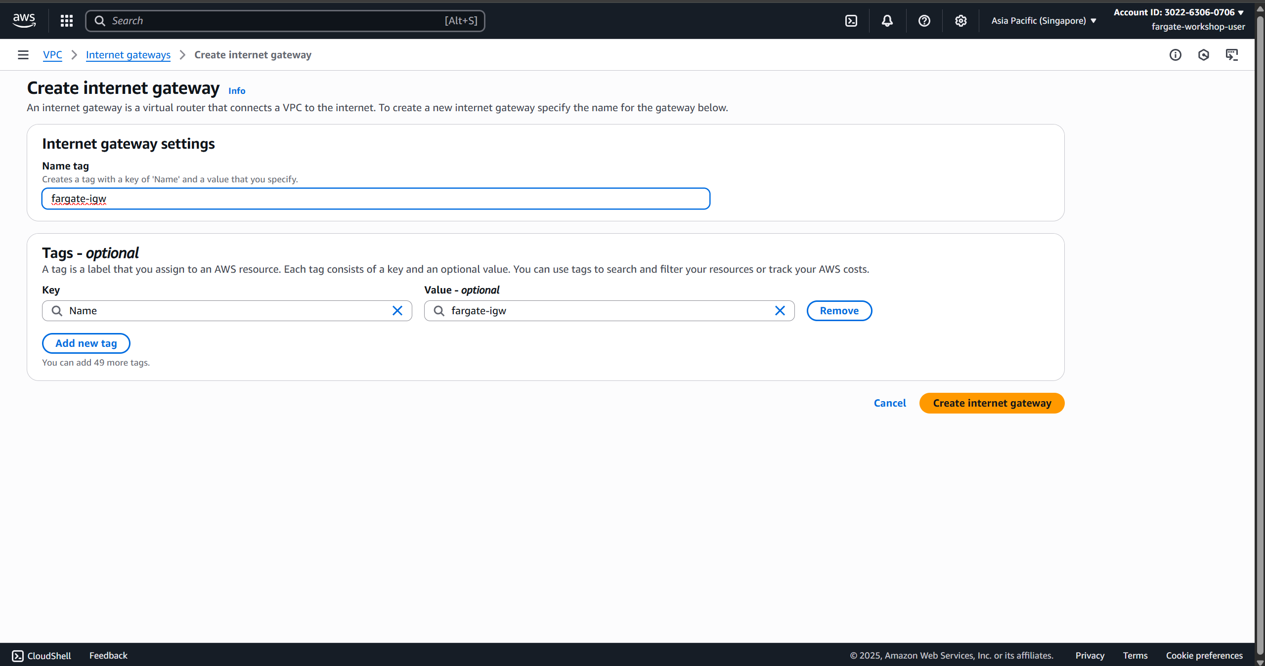 Create IGW