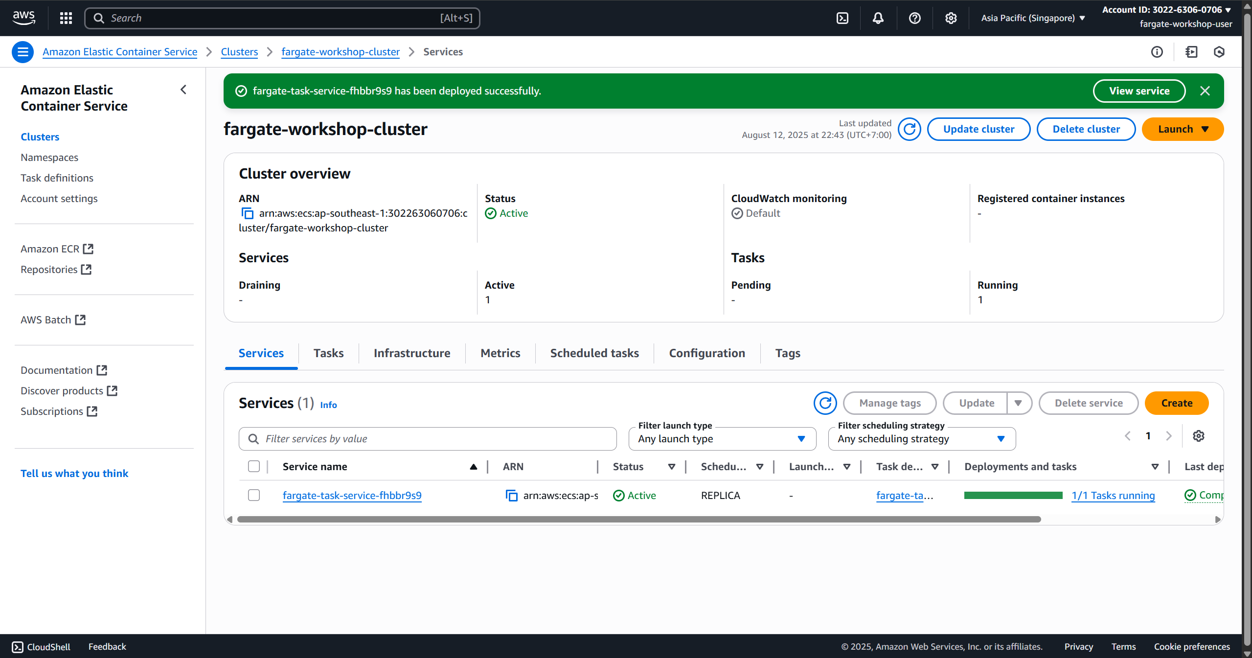 Deploy Service with Fargate